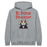 Sudadera con Capucha Unisex Estampado de Gato "Conde Dracucat" Michilandia | La tienda online de los fans de gatos