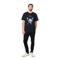 Camiseta Unisex Estampado de Gato "Sphynx Implacable" Michilandia