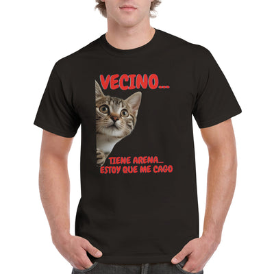 Camiseta Unisex Estampado de Gato 