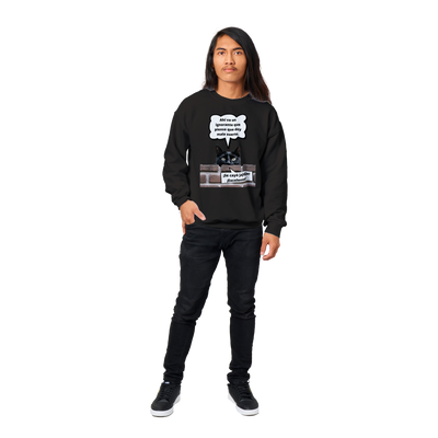 Sudadera unisex estampado de gato "Bad Luck" Gelato