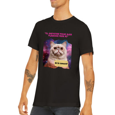 Camiseta unisex estampado de gato "El Michi Cósmico" Gelato