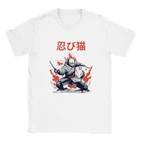 Camiseta unisex estampado de gato "Michi Furtivo"