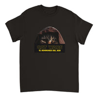 Camiseta Unisex Estampado de Gato "Ronroneo Jedi" Michilandia | La tienda online de los fans de gatos