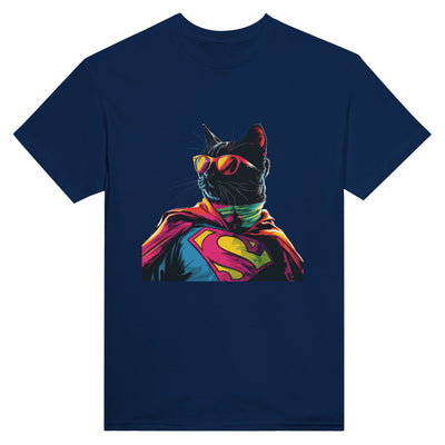 Camiseta Unisex Estampado de Gato "SuperMiau" Michilandia | La tienda online de los fans de gatos