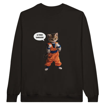 Sudadera Unisex Estampado de Gato 