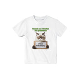 Camiseta Junior Unisex Estampado de Gato "Desinterés Felino" Michilandia | La tienda online de los fans de gatos