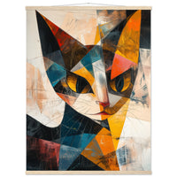 Póster de gato con colgador "Esencia de Picasso" Michilandia | La tienda online de los fans de gatos