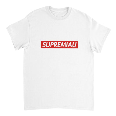 Camiseta Unisex Estampado "Supremiau" Michilandia | La tienda online de los fans de gatos