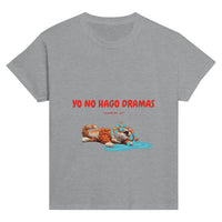 Camiseta Junior Unisex Estampado de Gato "Drama Queen" Michilandia