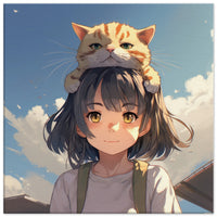 Lienzo de gato "El Encanto del Anime" Gelato
