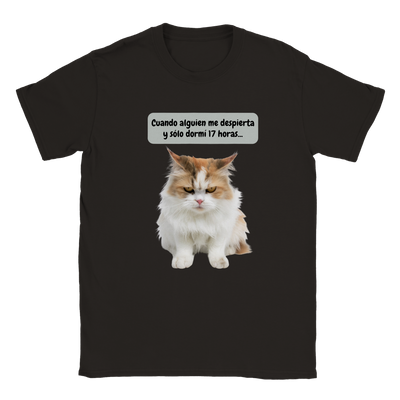 Camiseta unisex estampado de gato 