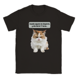 Camiseta unisex estampado de gato "Michi dormilón"