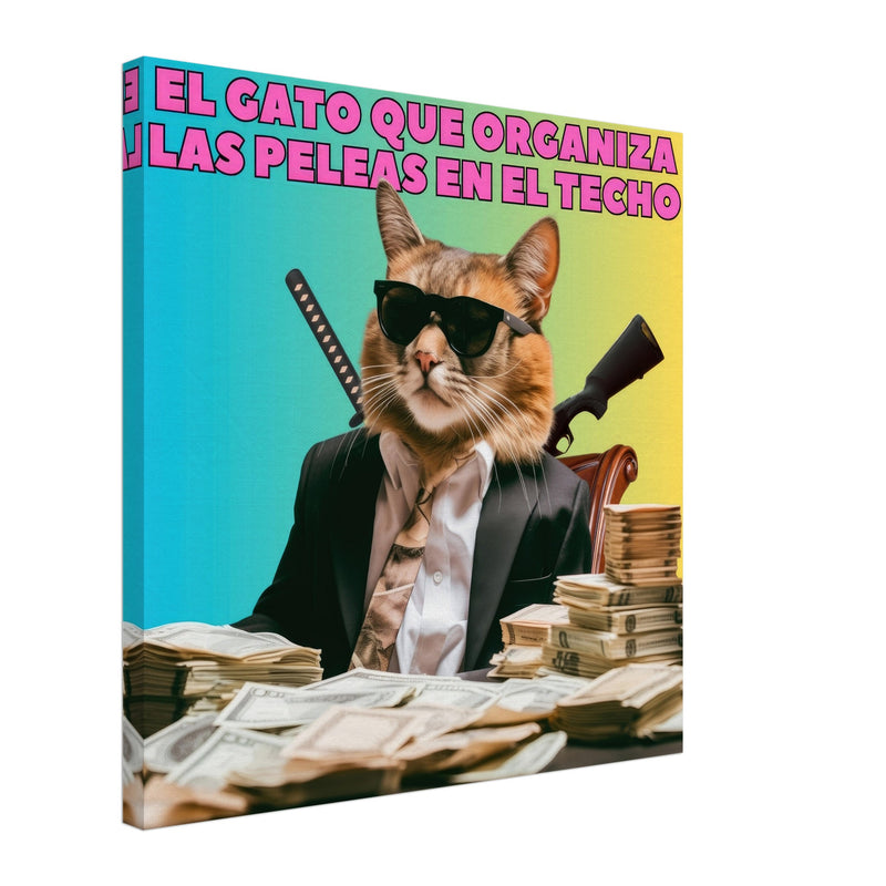 Lienzo de gato "Don Miau" Michilandia | La tienda online de los fans de gatos