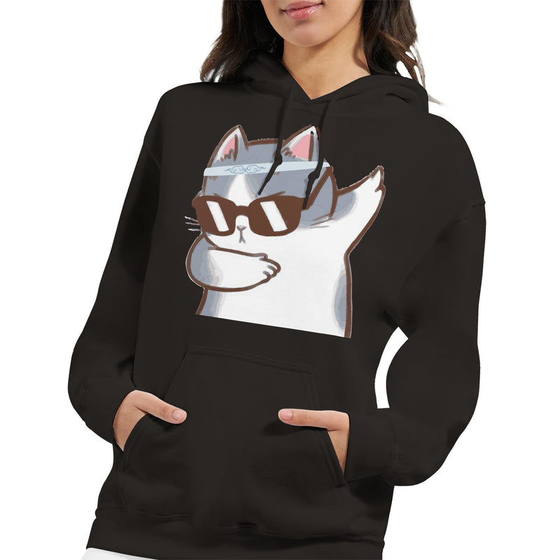 Sudadera con Capucha Unisex Estampado de Gato "Miau Dabber" Michilandia | La tienda online de los fans de gatos