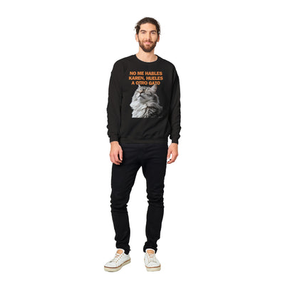 Sudadera Unisex Estampado de Gato "Indignación Felina" Michilandia | La tienda online de los fans de gatos