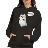 Sudadera con Capucha Unisex Estampado de Gato "Fantasma Miaurador" Michilandia | La tienda online de los fans de gatos