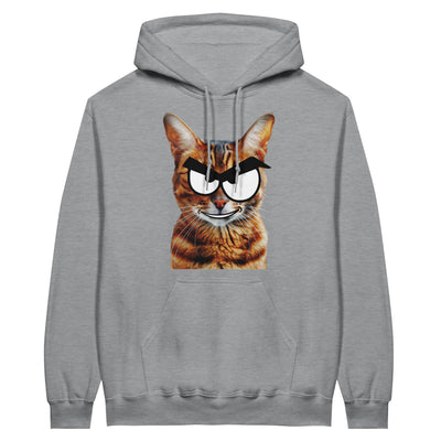 Sudadera con Capucha Unisex Estampado de Gato "Bengala Malicioso" Michilandia