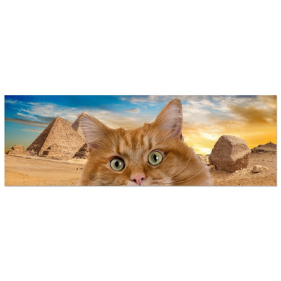 Panel de aluminio impresión de gato "Invasión Felina en Egipto" Michilandia | La tienda online de los fans de gatos