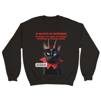 Sudadera Unisex Estampado de Gato 