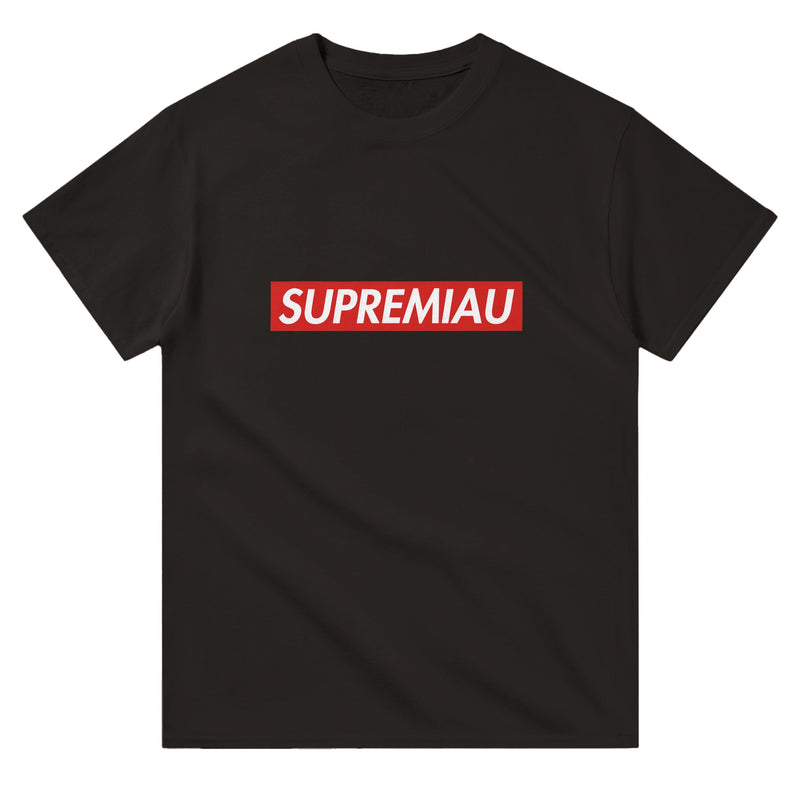 Camiseta Unisex Estampado "Supremiau" Michilandia | La tienda online de los fans de gatos