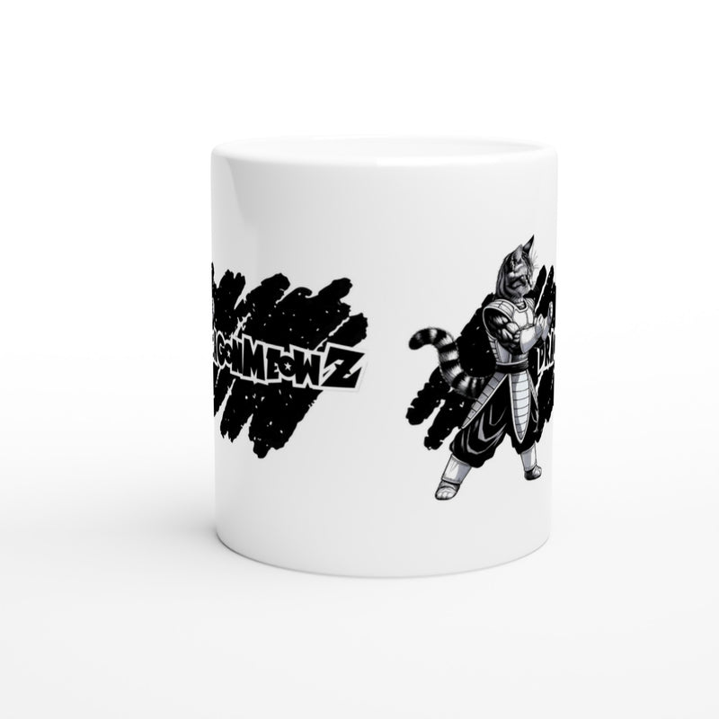 Taza Blanca con Impresión de Gato "DMZ" Michilandia | La tienda online de los fans de gatos