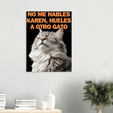 Panel de aluminio impresión de gato "Indignación Felina" Michilandia | La tienda online de los fans de gatos
