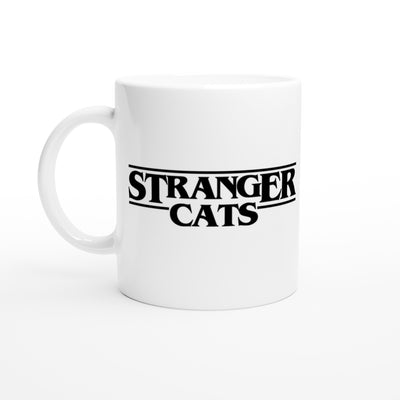 Taza Blanca con Impresión de Gato 