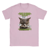 Camiseta júnior unisex estampado de gato "El Detector de Golosinas" Michilandia | La tienda online de los amantes de gatos