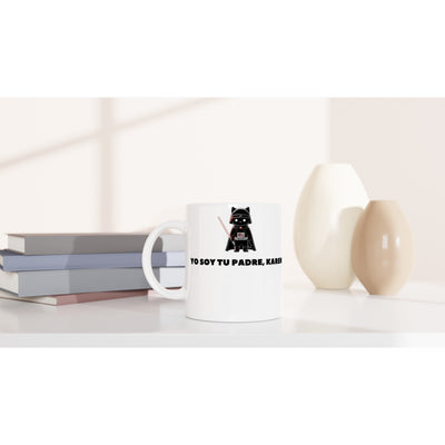 Taza Blanca con Impresión de Gato "Darth Miau" Michilandia | La tienda online de los fans de gatos