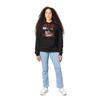 Sudadera con Capucha Unisex Estampado de Gato "Amanecer Grumpy" Michilandia | La tienda online de los fans de gatos