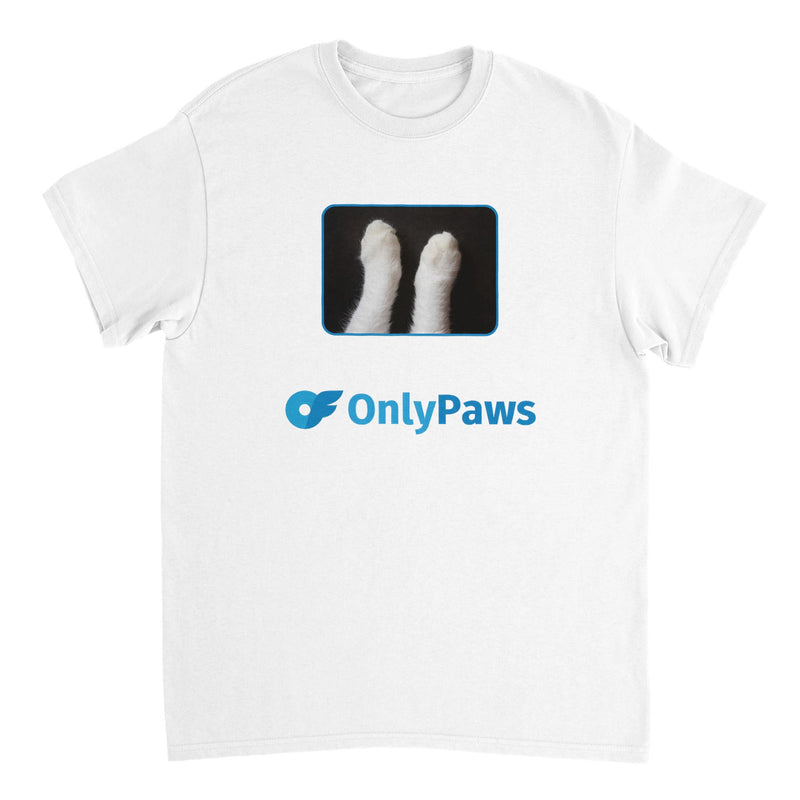 Camiseta Unisex Estampado de Gato "Only Paws" Michilandia | La tienda online de los fans de gatos