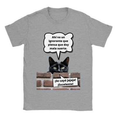 Camiseta unisex estampado de gato "Bad Luck" Gelato