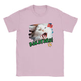 Camiseta Junior Unisex Estampado de Gato "Grito Meme" Michilandia | La tienda online de los amantes de gatos