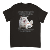 Camiseta Unisex Estampado de Gato "Gourmet Indignado" Michilandia | La tienda online de los fans de gatos