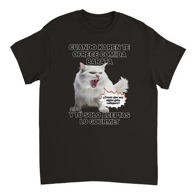 Camiseta Unisex Estampado de Gato 