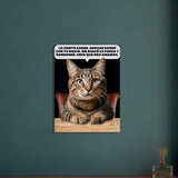 Lienzo de gato "Confesión Incomoda" Michilandia | La tienda online de los fans de gatos