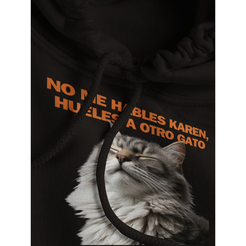 Sudadera con Capucha Unisex Estampado de Gato "Indignación Felina" Michilandia | La tienda online de los fans de gatos