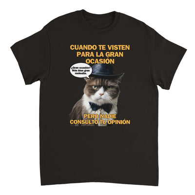 Camiseta Unisex Estampado de Gato 