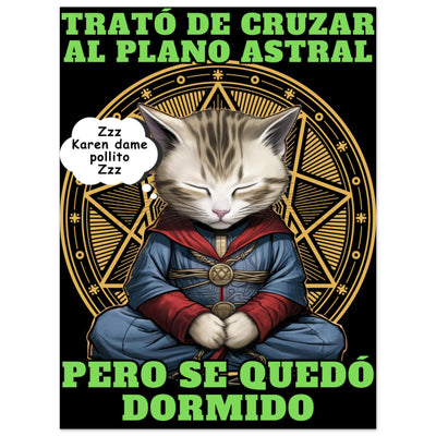 Panel de aluminio impresión de gato "Doctor Miau" Michilandia | La tienda online de los amantes de gatos