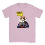 Camiseta júnior unisex estampado de gato "William Michi Shakespeare" Michilandia | La tienda online de los amantes de gatos