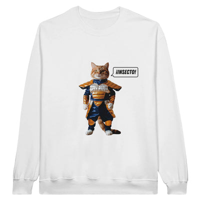 Sudadera Unisex Estampado de Gato "Vegeta Gatuno" Michilandia