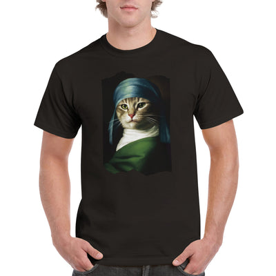 Camiseta Unisex Estampado de Gato 