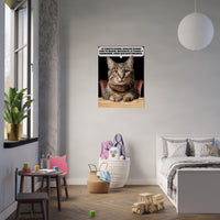 Panel de aluminio impresión de gato "Confesión Incomoda" Michilandia | La tienda online de los fans de gatos