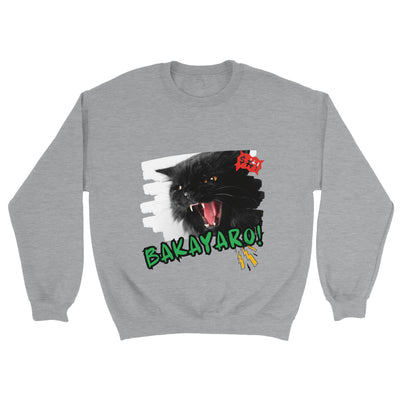 Sudadera unisex estampado de gato "Bakayaro!" Michilandia | La tienda online de los amantes de gatos