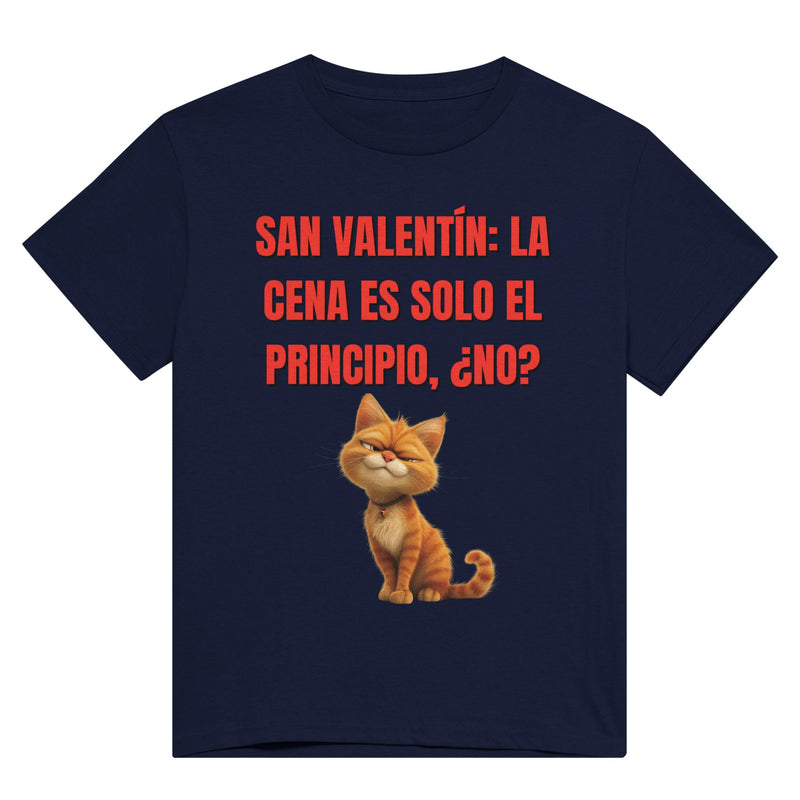 Camiseta Unisex Estampado de Gato "San Valentín Gatuno" Michilandia | La tienda online de los fans de gatos