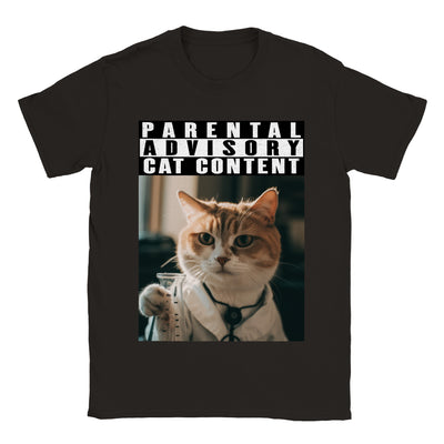 Camiseta unisex estampado de gato 