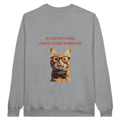 Sudadera Unisex Estampado de Gato "Profecía Peluda" Michilandia