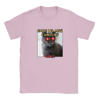 Camiseta júnior unisex estampado de gato "Nani?!" Michilandia | La tienda online de los amantes de gatos