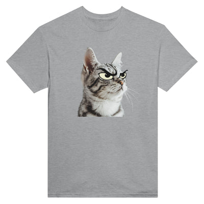 Camiseta Unisex Estampado de Gato "Miau Malhumorado" Michilandia