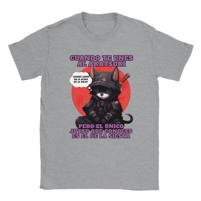 Camiseta unisex estampado de gato "Siesta No Jutsu" Michilandia | La tienda online de los amantes de gatos